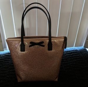 Kate Spade Rose Pink Glitter Tote